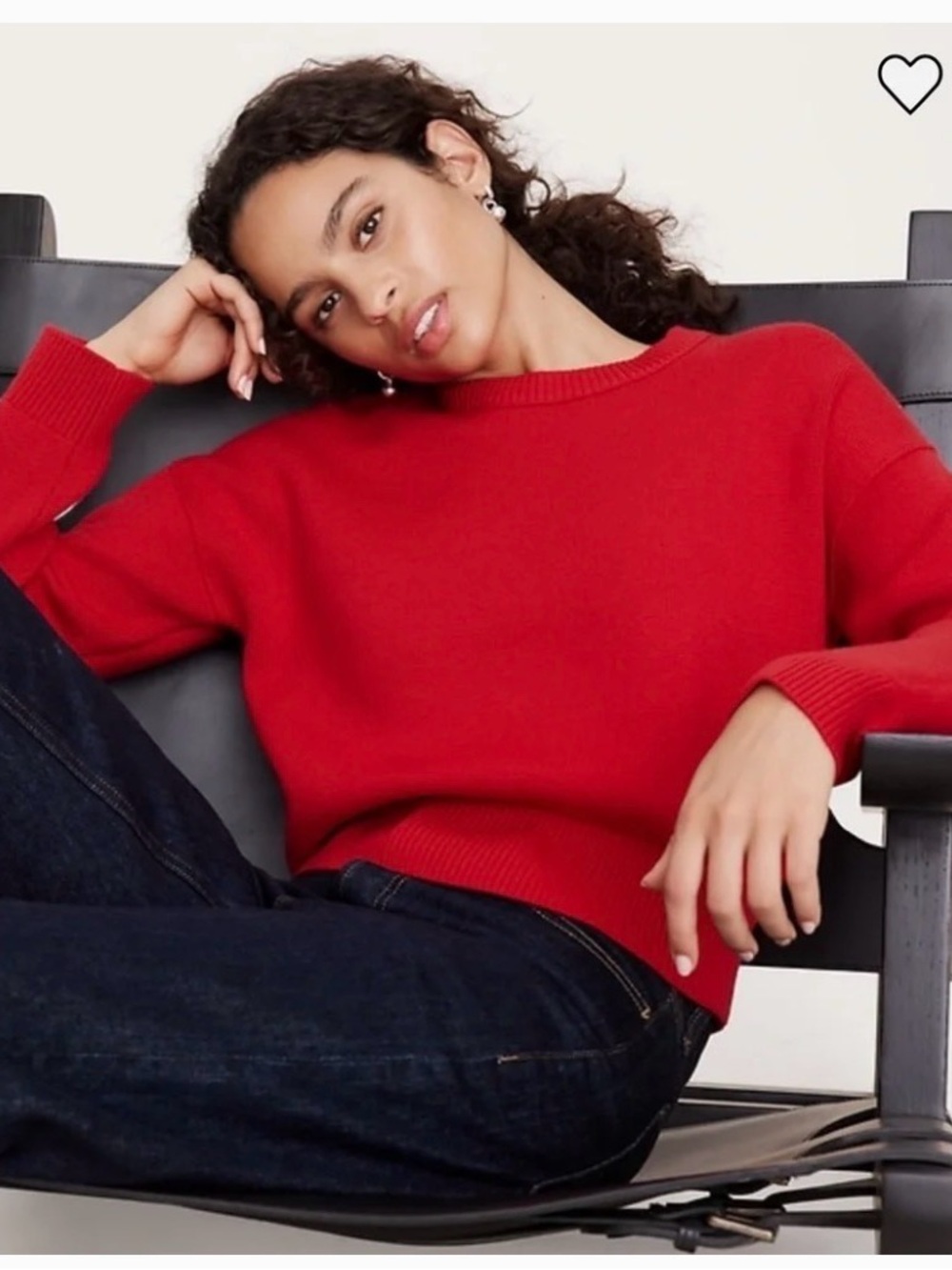 NWT Banana Republic Red Crew Neck Sweater